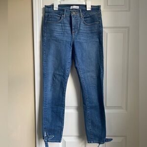 Loft tie bottom jeans